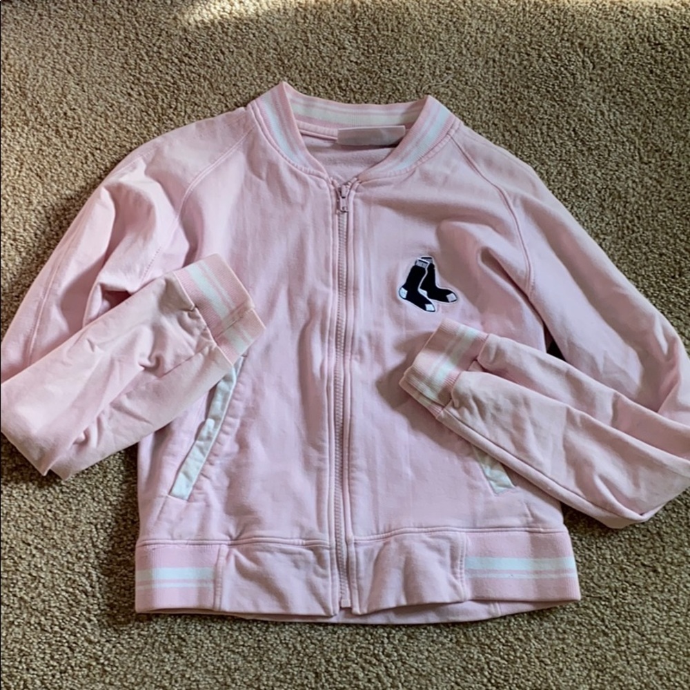 Kids Red Sox Pink Jacket